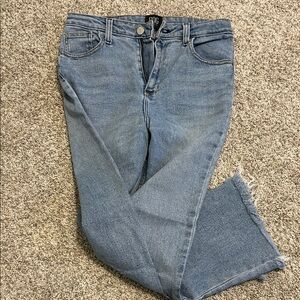 BDG Light Blue Kick Flare, High-Rise, Cropped Jeans